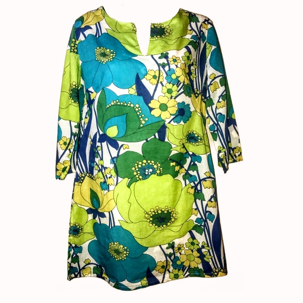 Karma Boho Floral Tunic - Small